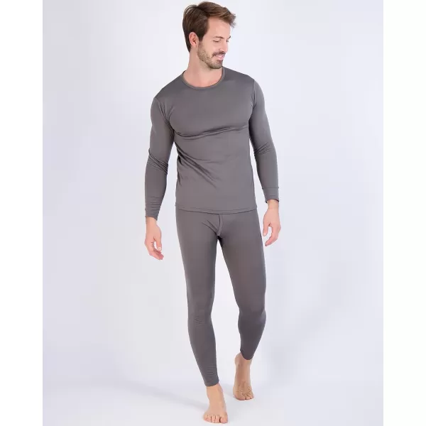 Real Essentials 4 Piece Mens Thermal Underwear Sets  Long Sleeve Top amp Bottom Fleece Long Johns Available in Big amp TallStandard Set 4