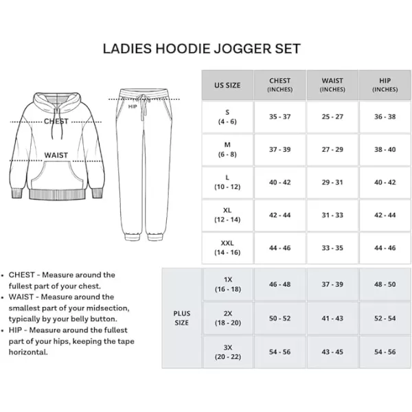 Real Essentials 4 Piece Womens Long Sleeve Pullover Hoodie Henley Sweatshirt  Jogger Set Athletic Lounge SweatsuitSet 2