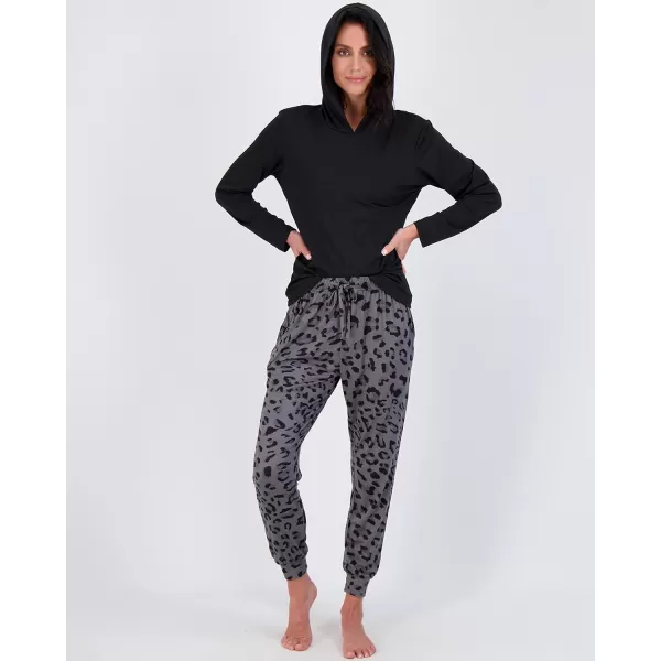 Real Essentials 4 Piece Womens Long Sleeve Pullover Hoodie Henley Sweatshirt amp Jogger Set Athletic Lounge SweatsuitHoodie Set Hoodie Set 3