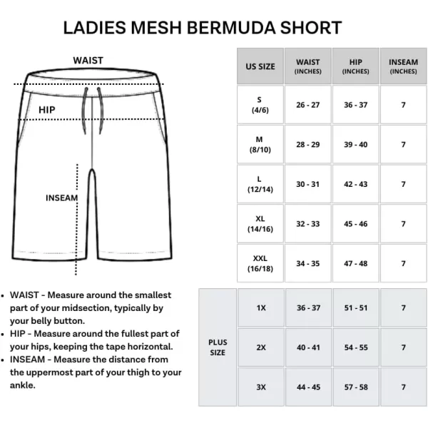 Real Essentials 4Pack Womens 7 Mesh QuickDry Bermuda Active Athletic Long Shorts with Pockets Available in Plus SizePlusSize Set 3