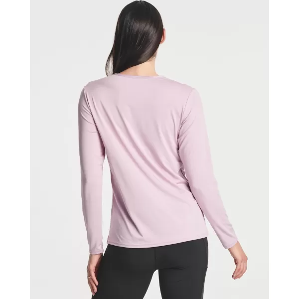 Real Essentials 4Pack Womens DryFit LongSleeve VNeck Athletic Workout Shirt Available in Plus Sizeplussize Set 3