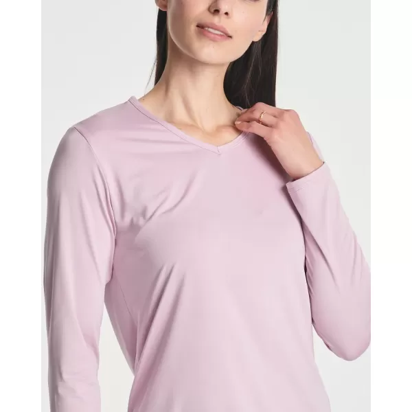 Real Essentials 4Pack Womens DryFit LongSleeve VNeck Athletic Workout Shirt Available in Plus Sizeplussize Set 3