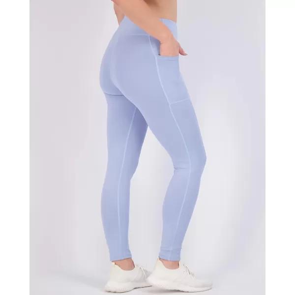 Real Essentials 4Pack Womens Full Length Fitted Athletic Yoga Performance Leggings with Pockets Available in Plus SizePlusSize Set 4