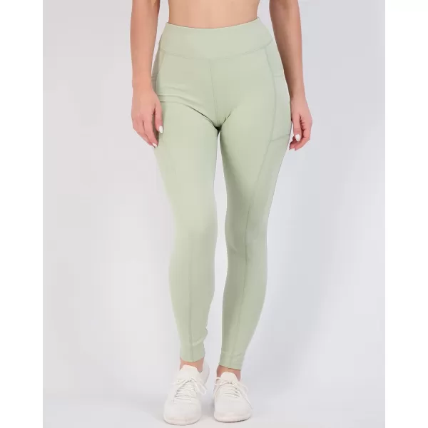 Real Essentials 4Pack Womens Full Length Fitted Athletic Yoga Performance Leggings with Pockets Available in Plus SizePlusSize Set 4