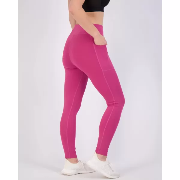 Real Essentials 4Pack Womens Full Length Fitted Athletic Yoga Performance Leggings with Pockets Available in Plus SizePlusSize Set 9