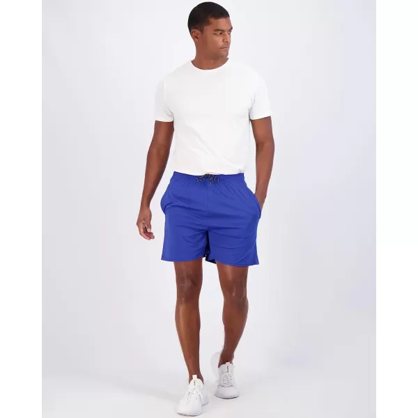 Real Essentials 5 Pack Mens 5 Inseam DryFit Running Workout Shorts  Pockets amp Drawstring Available in Big amp TallBig amp Tall Set 4
