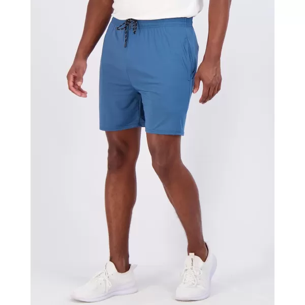 Real Essentials 5 Pack Mens 5 Inseam DryFit Running Workout Shorts  Pockets amp Drawstring Available in Big amp TallBig amp Tall Set 5