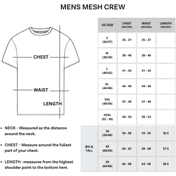 Real Essentials 5 Pack Mens Active Quick Dry Mesh Crew Neck T Shirts  Athletic Short Sleeve Tee Available in Big amp TallStandard Set 1