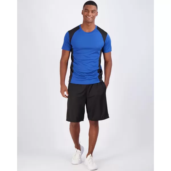 Real Essentials 5 Pack Mens Active Quick Dry Mesh Crew Neck T Shirts  Athletic Short Sleeve Tee Available in Big amp TallStandard Set 10