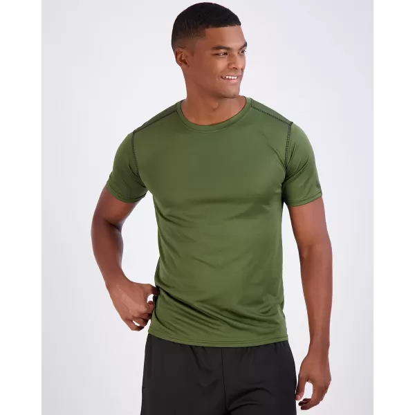 Real Essentials 5 Pack Mens Active Quick Dry Mesh Crew Neck T Shirts  Athletic Short Sleeve Tee Available in Big amp TallStandard Set 11