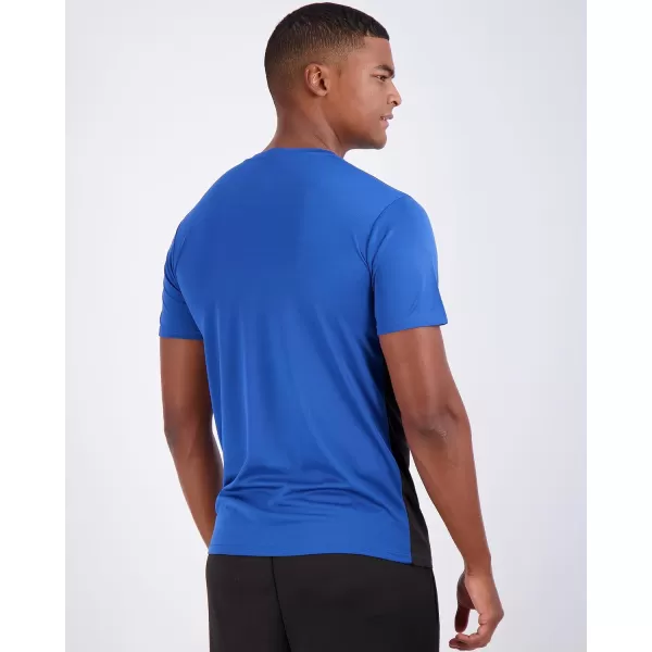 Real Essentials 5 Pack Mens Active Quick Dry Mesh Crew Neck T Shirts  Athletic Short Sleeve Tee Available in Big amp TallStandard Set 4