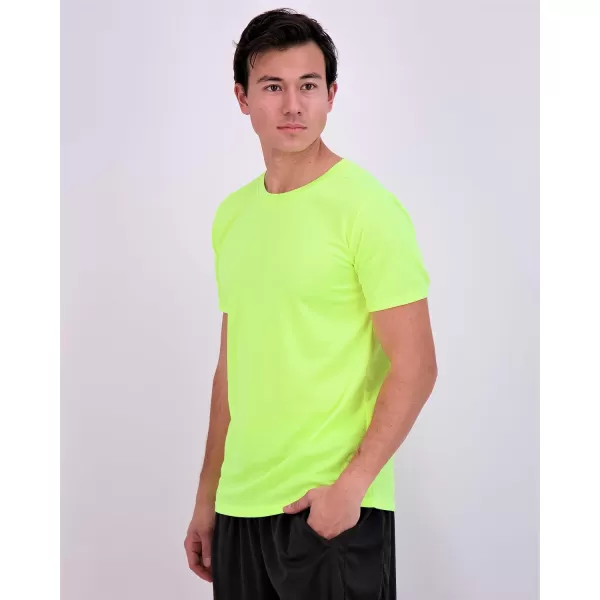 Real Essentials 5 Pack Mens Active Quick Dry Mesh Crew Neck T Shirts  Athletic Short Sleeve Tee Available in Big amp TallStandard Set 6