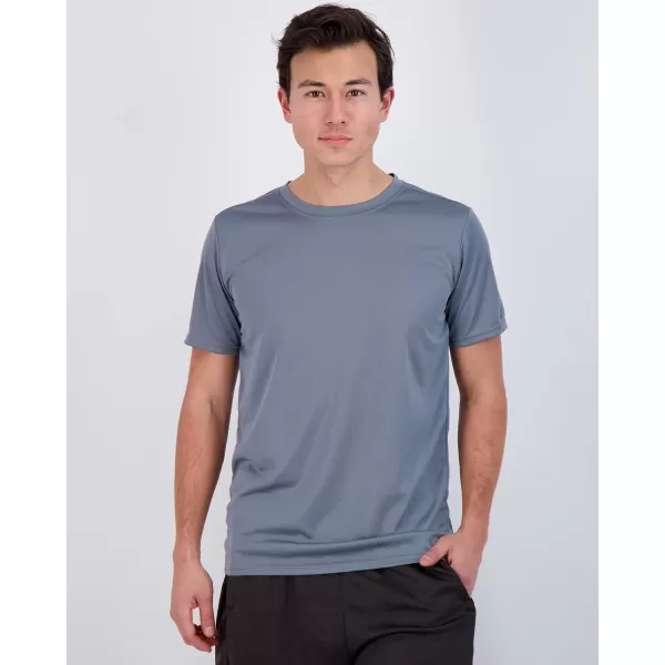 Real Essentials 5 Pack Mens Active Quick Dry Mesh Crew Neck T Shirts  Athletic Short Sleeve Tee Available in Big amp TallStandard Set 7