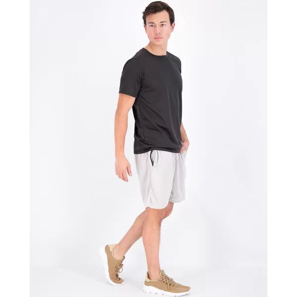 Real Essentials 5 Pack Mens Active Quick Dry Mesh Crew Neck T Shirts  Athletic Short Sleeve Tee Available in Big amp Tallbigtall Set 1