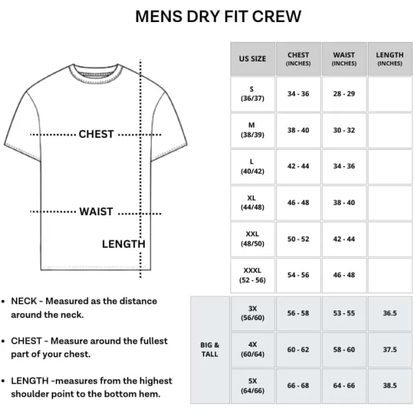 Real Essentials 5 Pack Mens DryFit Moisture Wicking Active Athletic Performance Crew TShirtSet 1