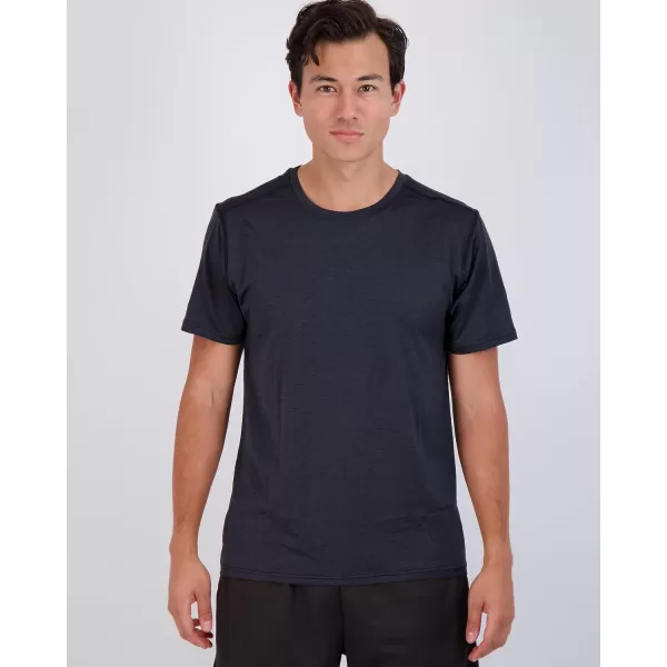 Real Essentials 5 Pack Mens DryFit Moisture Wicking Active Athletic Performance Crew TShirtSet 10
