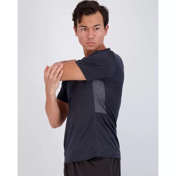 Real Essentials 5 Pack Mens DryFit Moisture Wicking Active Athletic Performance Crew TShirtSet 6