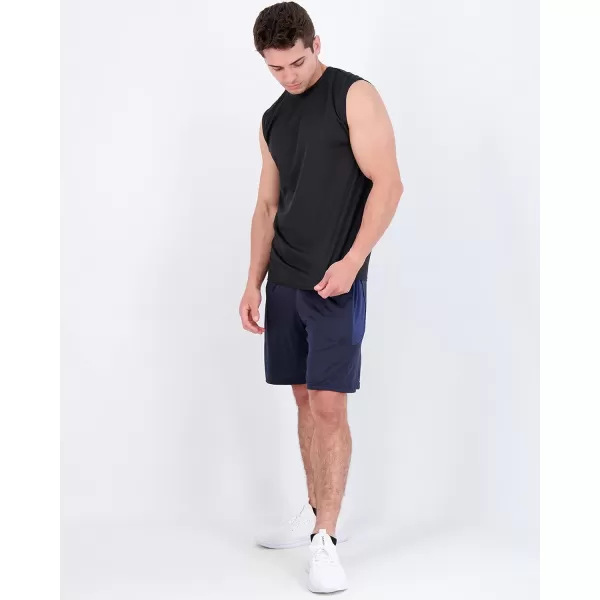 Real Essentials 5 Pack Mens Mesh Active Athletic Tech Tank Top  Workout amp Training Activewear Available in Big amp TallStandard Set 1