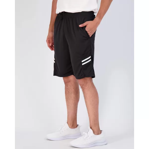 Real Essentials 5 Pack Mens Mesh Athletic Performance Gym Shorts with Pockets S3XSet M