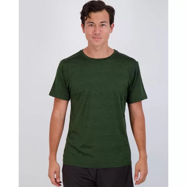 Real Essentials 5 Pack Mens Short Sleeve Dry Fit Active Crew Neck T Shirt  Athletic Running Gym Workout Tee TopsSet 11