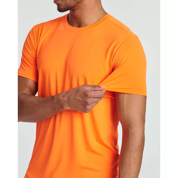 Real Essentials 5 Pack Mens Short Sleeve Dry Fit Active Crew Neck T Shirt  Athletic Running Gym Workout Tee TopsSet 14