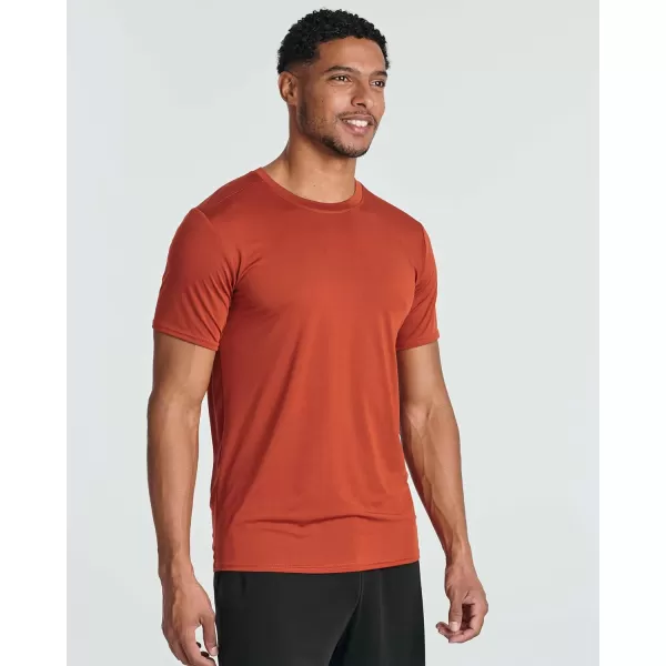 Real Essentials 5 Pack Mens Short Sleeve Dry Fit Active Crew Neck T Shirt  Athletic Running Gym Workout Tee TopsSet 17