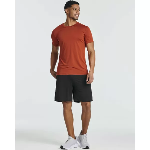 Real Essentials 5 Pack Mens Short Sleeve Dry Fit Active Crew Neck T Shirt  Athletic Running Gym Workout Tee TopsSet 17