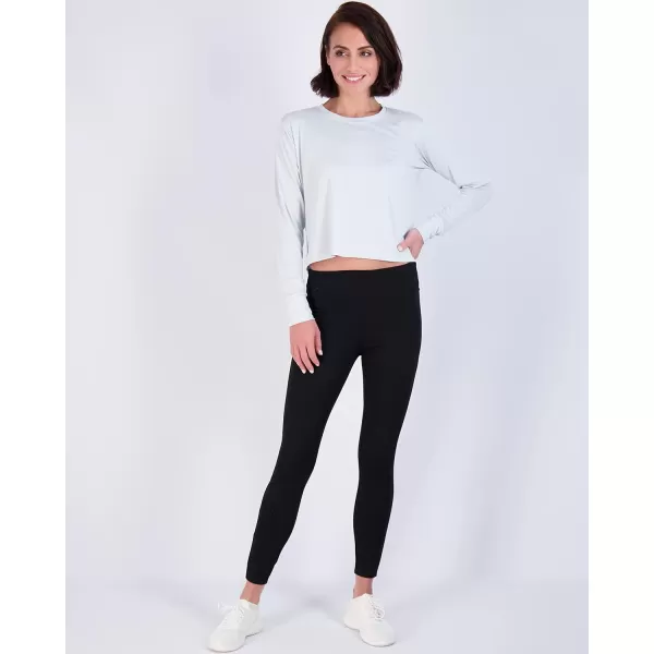 Real Essentials 5 Pack Womens Dry Fit Crop Top  Long Sleeve Crew Neck Stretch Athletic Tee Available in Plus SizePlus Size Set 7