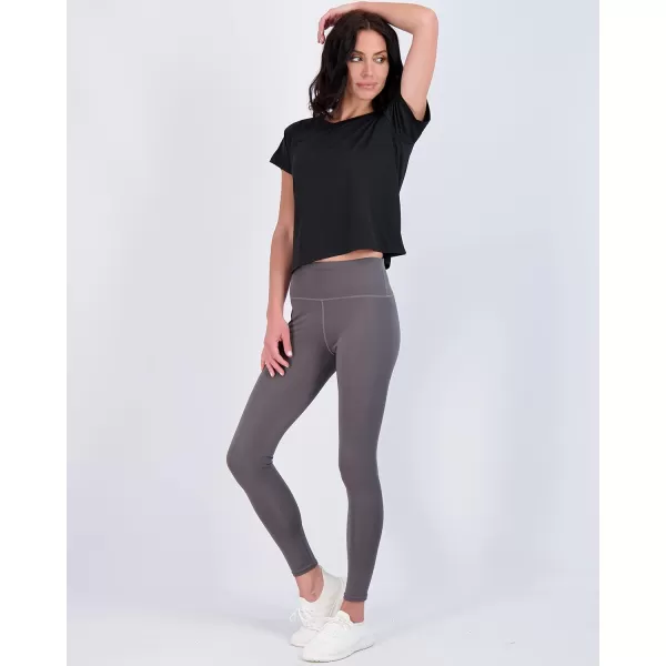 Real Essentials 5 Pack Womens Dry Fit Crop Top  Short Sleeve Crew Neck Stretch Athletic Tee Available in Plus SizeSet 4