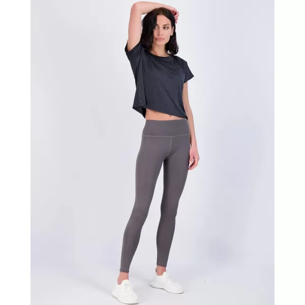 Real Essentials 5 Pack Womens Dry Fit Crop Top  Short Sleeve Crew Neck Stretch Athletic Tee Available in Plus SizeSet 5