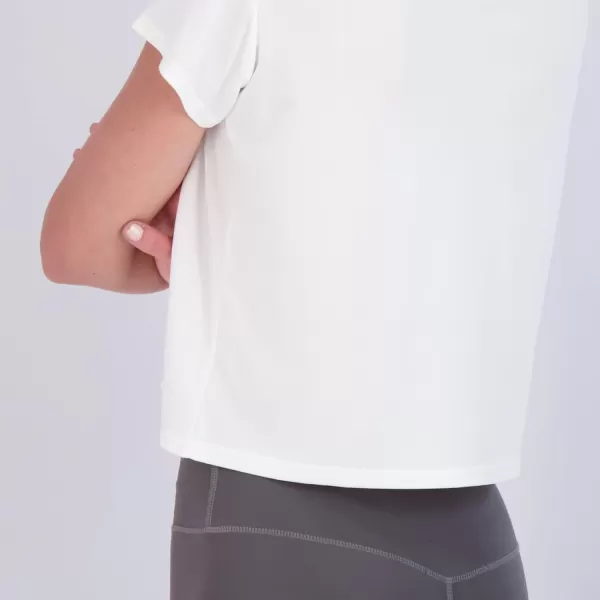 Real Essentials 5 Pack Womens Dry Fit Crop Top  Short Sleeve Crew Neck Stretch Athletic Tee Available in Plus SizeSet 5