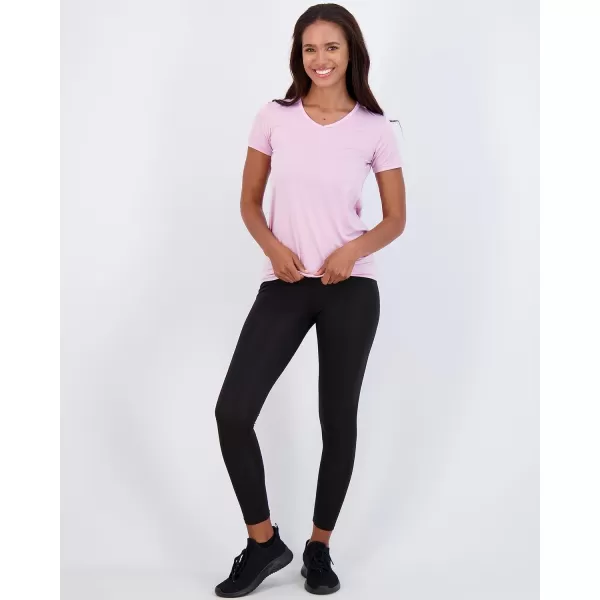 Real Essentials 5 Pack Womens Short Sleeve VNeck Activewear TShirt DryFit Wicking Yoga Top Available in PlusSet 9