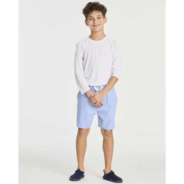 Real Essentials Boys 2 in 1 Flat Front Swim ShortsSet 1