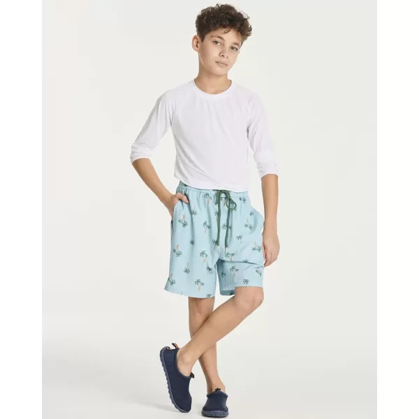 Real Essentials Boys 2 in 1 Flat Front Swim ShortsSet 2