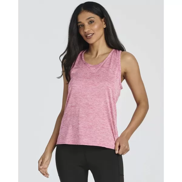 Real Essentials Ladies Active Keyhole Back Tank TopSet 2