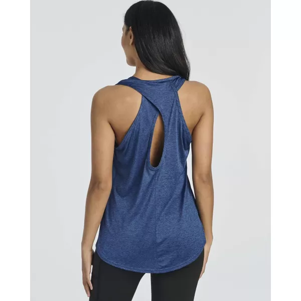 Real Essentials Ladies Active Keyhole Back Tank TopSet 2