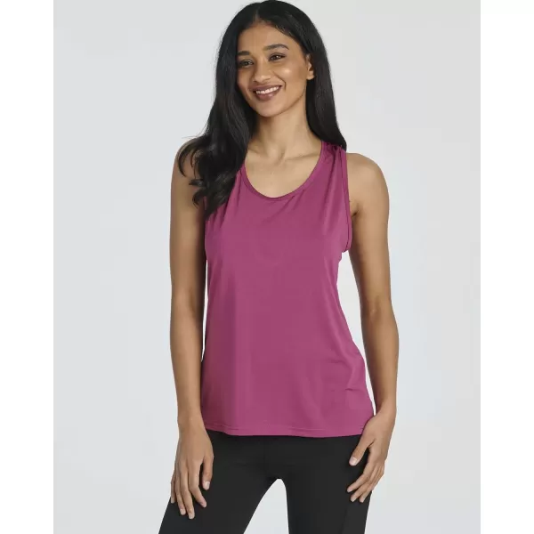 Real Essentials Ladies Active Keyhole Back Tank TopSet 4