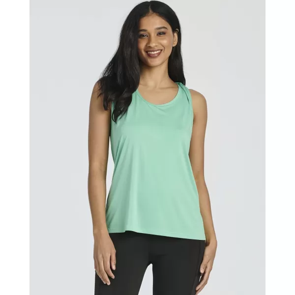 Real Essentials Ladies Active Keyhole Back Tank TopSet 6