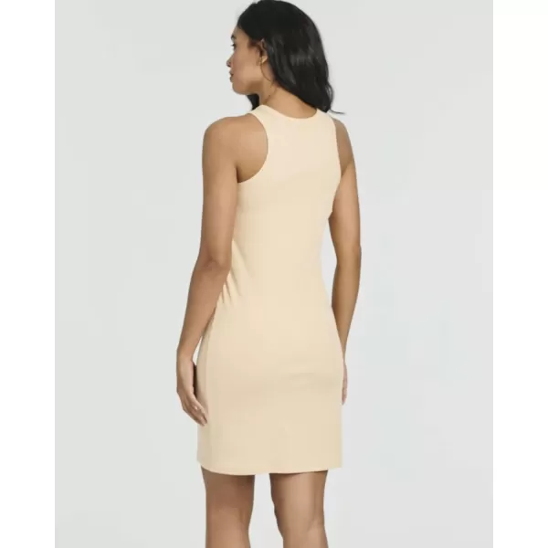 Real Essentials Ladies Ribbed High Neck Racerback Tank Mini Shift DressSet 4