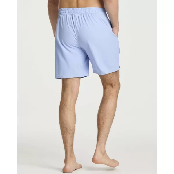 Real Essentials Mens 2 in 1 Flat Front Swim ShortsSet 1