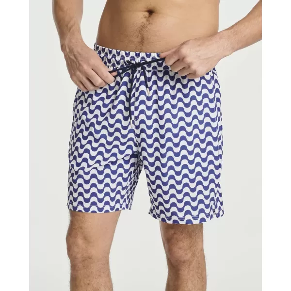 Real Essentials Mens 2 in 1 Flat Front Swim ShortsSet 1