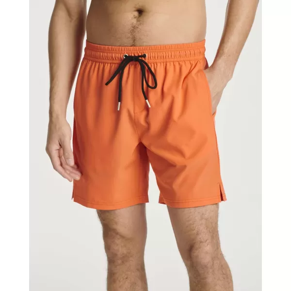 Real Essentials Mens 2 in 1 Flat Front Swim ShortsSet 2