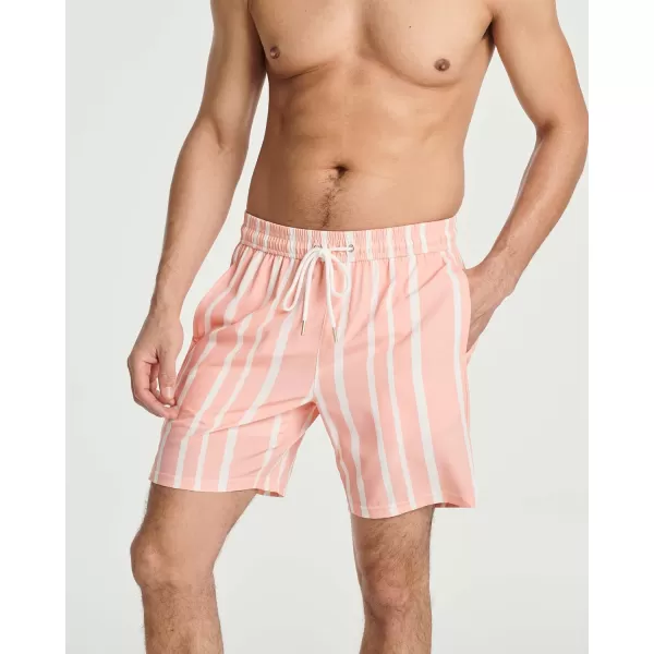 Real Essentials Mens 2 in 1 Flat Front Swim ShortsSet 3