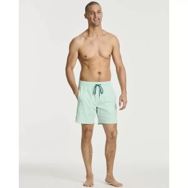 Real Essentials Mens 2 in 1 Flat Front Swim ShortsSet 3