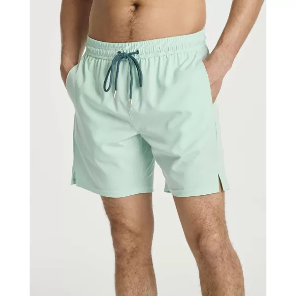 Real Essentials Mens 2 in 1 Flat Front Swim ShortsSet 3