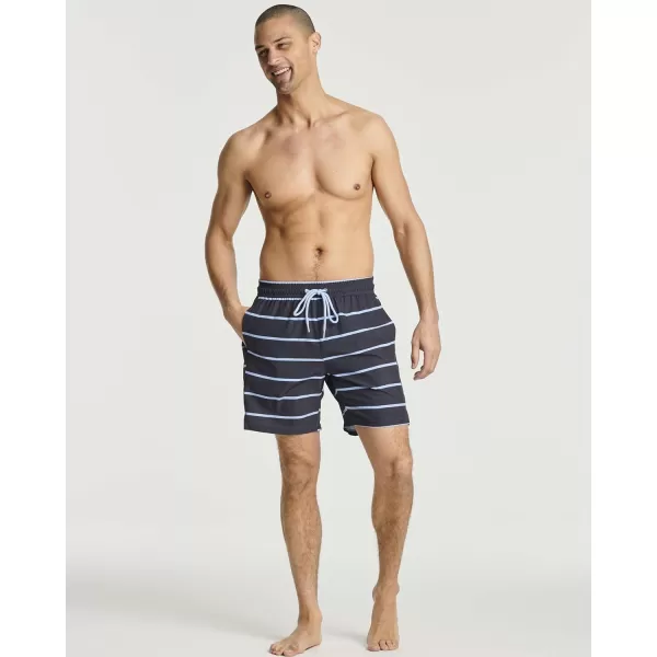 Real Essentials Mens 2 in 1 Flat Front Swim ShortsSet 4