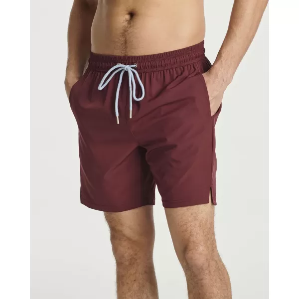 Real Essentials Mens 2 in 1 Flat Front Swim ShortsSet 4