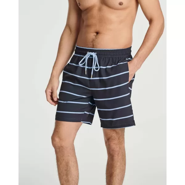 Real Essentials Mens 2 in 1 Flat Front Swim ShortsSet 4