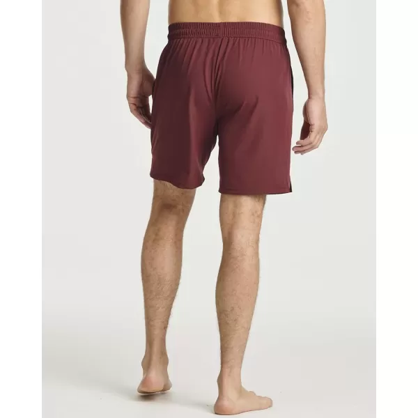 Real Essentials Mens 2 in 1 Flat Front Swim ShortsSet 4