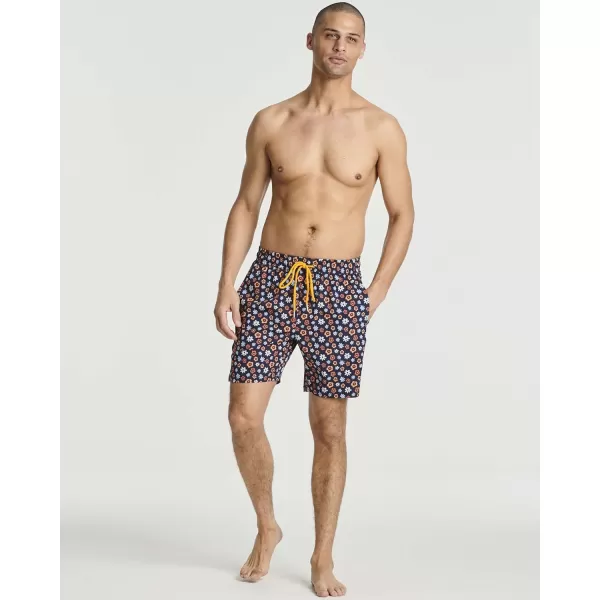 Real Essentials Mens 2 in 1 Flat Front Swim ShortsSet 5